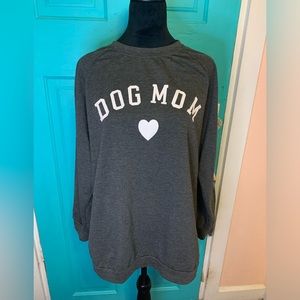 Dog Mom Sweatshirt Grey